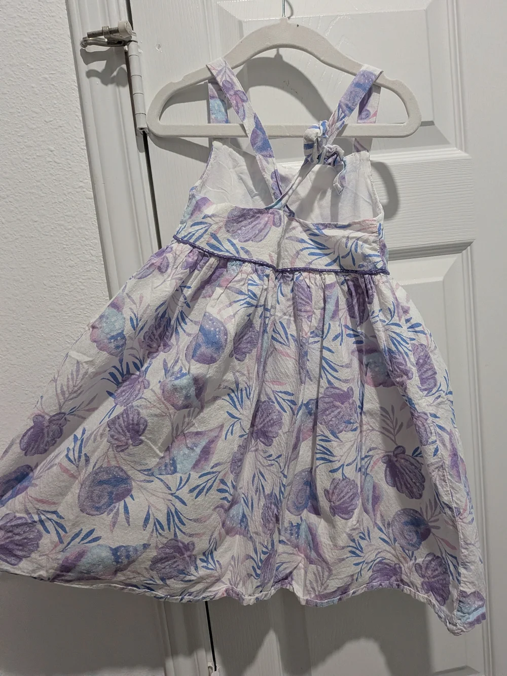 Max Studio Lavender and Blue Floral Tank Dress for Girls
